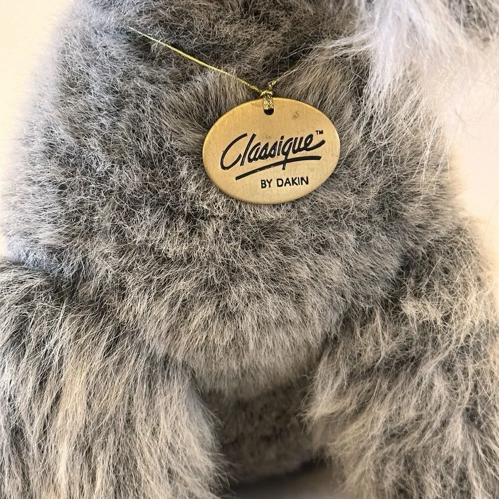 RARE Classique Dakin Realistic Toy Schnauzer Dog Plush Stuffed 14" Floppy Ears - Picture 11 of 11